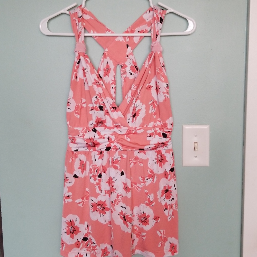 Candies Pink Floral tank top
